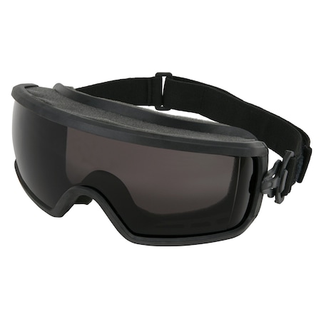 Mcr Safety Safety Goggles, Gray Lens, Anti-Fog, Direct Vented/Perforated, Elastic Strap, Predator Series PD1212PF